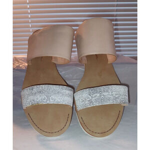 Jessica Simpson Woman Size 8.5 B Slide Sandals Vintage Inside Flaw See Pictures